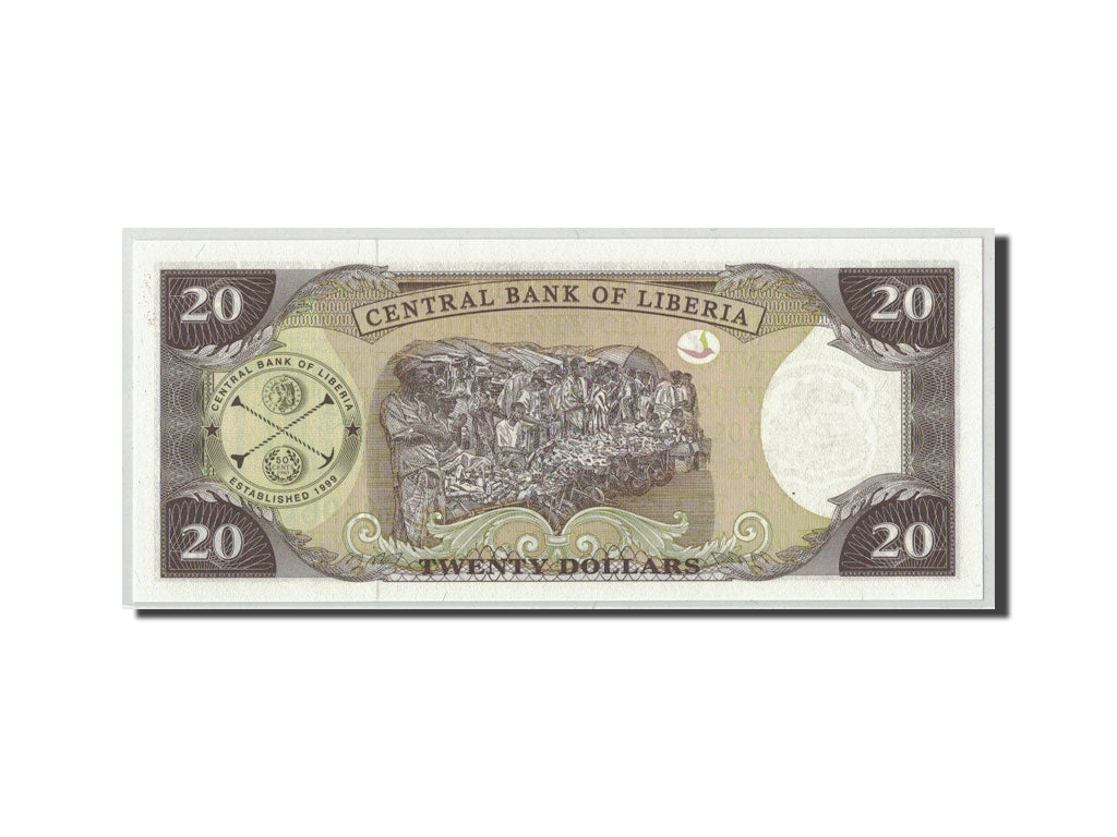 Liberia, 20 Dollars, 2003, KM:28a, UNC(65-70)