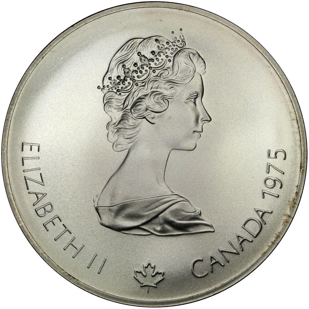 Münze, Kanada, Elizabeth II, 5 Dollars, 1975, Ottawa, UNZ, Silber