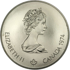 CANADA, 5 Dollars, 1974, Royal Canadian Mint, KM #92, MS(63), Silver, 38, 24.30