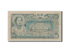 Biljet, Indonesië, 5 Rupiah, 1952, KM:42, TB