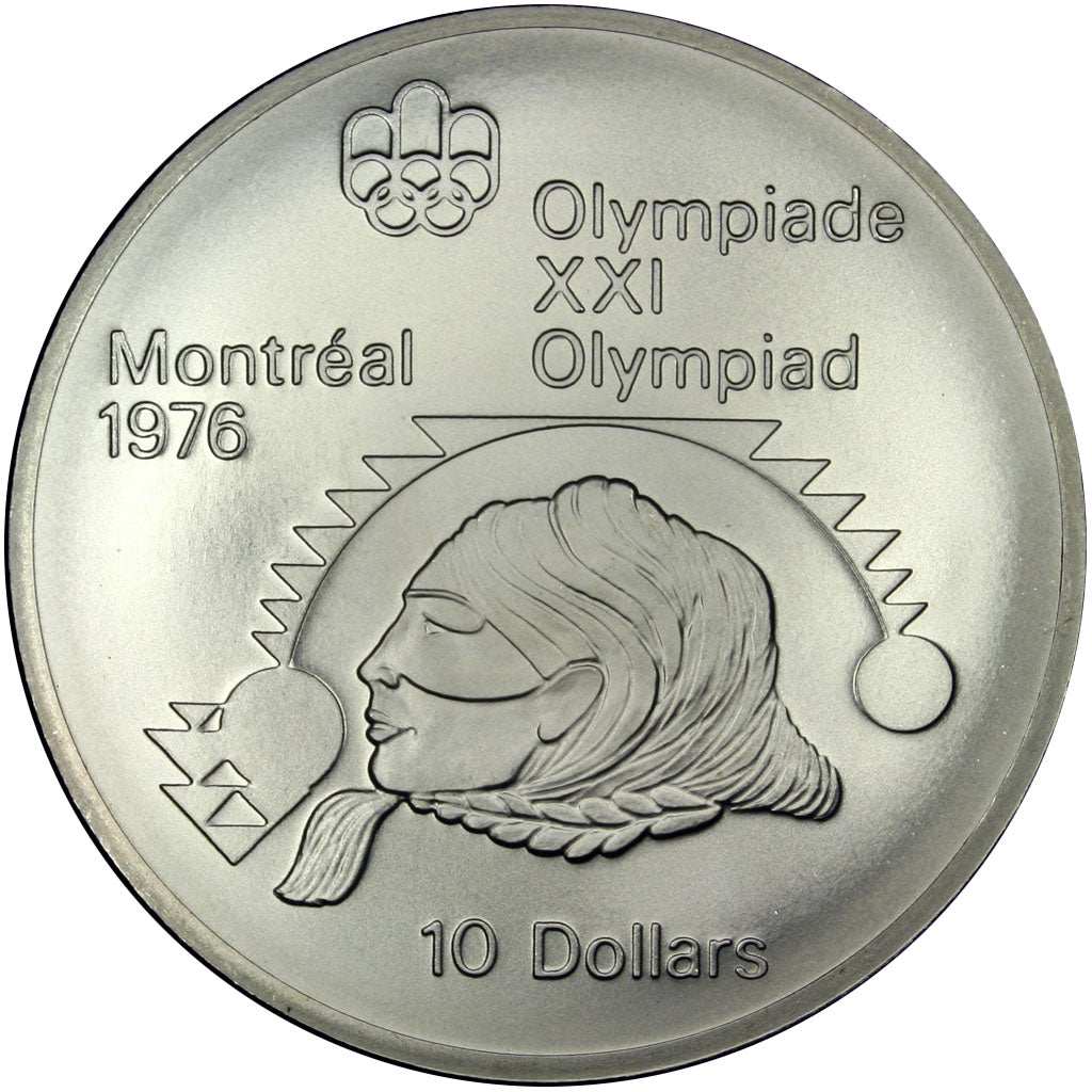 Moneta, Canada, Elizabeth II, 10 Dollars, 1975, Ottawa, SPL, Argento