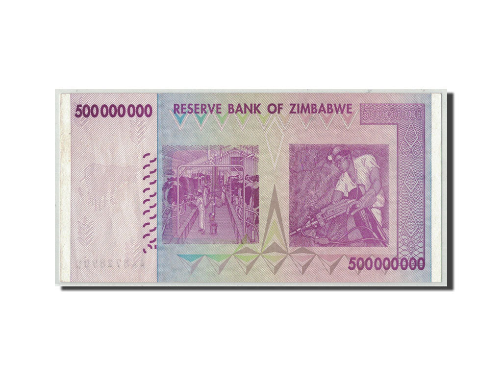 Zimbabwe, 500 Million Dollars, 2008, KM:82, 2008-12-12, AU(55-58)