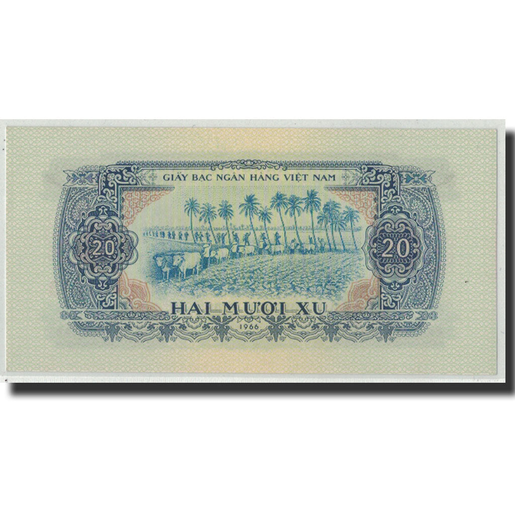 Banknote, South Viet Nam, 20 Xu, 1966 (1975), KM:38a, UNC(65-70)