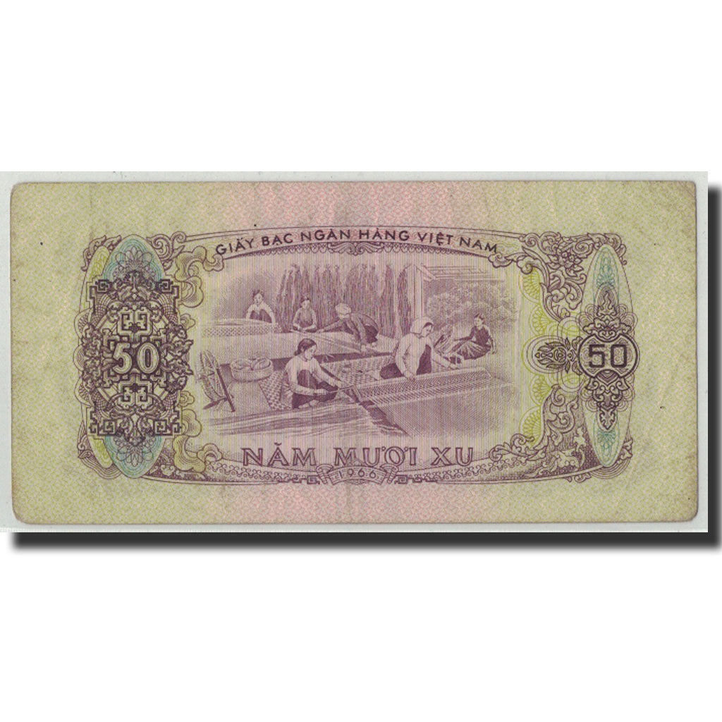 Banknote, South Viet Nam, 50 Xu, 1966 (1975), KM:39a, VF(20-25)