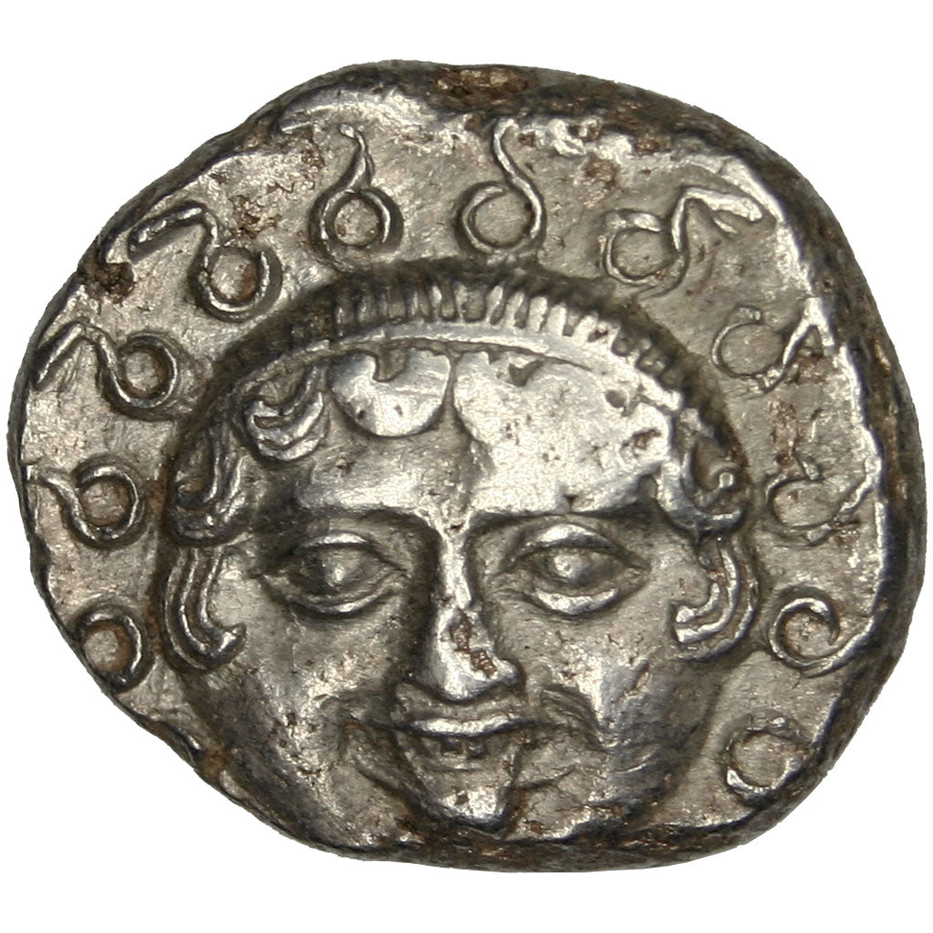 Thrace, Medusa, Apollonia Pontica (390 BC), Drachm, BB, Argento