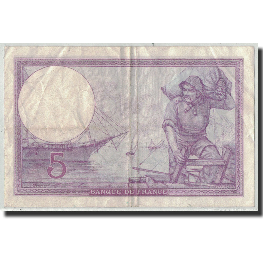 Banknote, France, 5 Francs, 1918, 1918-09-27, VF(30-35), Fayette:3.2, KM:72a