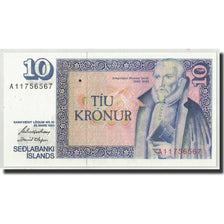 Biljet, IJsland, 10 Kronur, L.1961, 1961-03-29, KM:48a, NIEUW