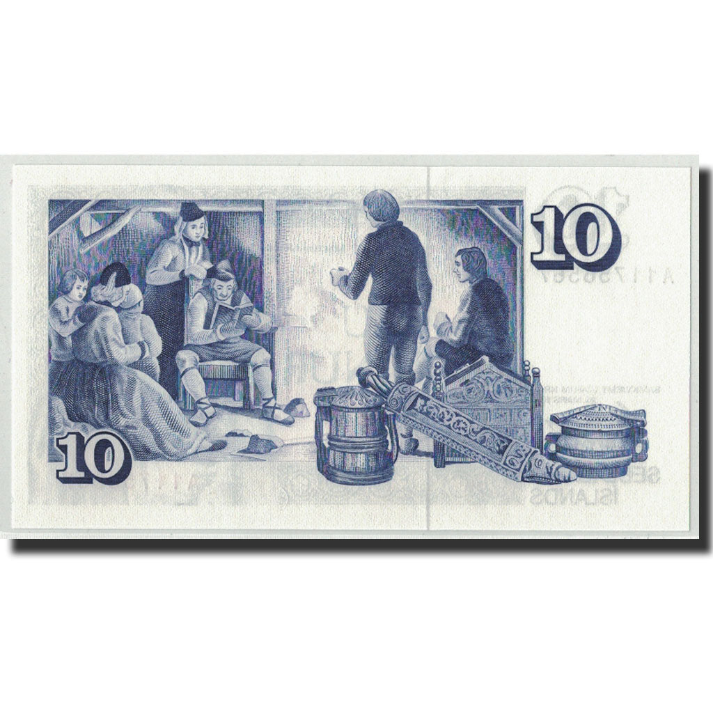 Banknote, Iceland, 10 Kronur, L.1961, 1961-03-29, KM:48a, UNC(65-70)