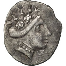 Euboea, Hystier (196-146 BC), Euboia, nymph, Tetrobol, EF(40-45), Silver, 1.12