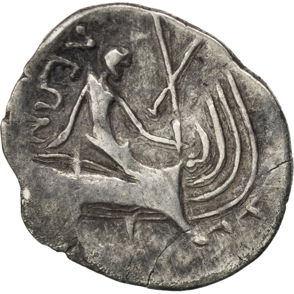 Euboea, Hystier (196-146 BC), Euboia, nymph, Tetrobol, EF(40-45), Silver, 1.12