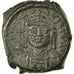 Moneta, Maurice Tiberius, Half Follis, Thessalonica, EF(40-45), Miedź