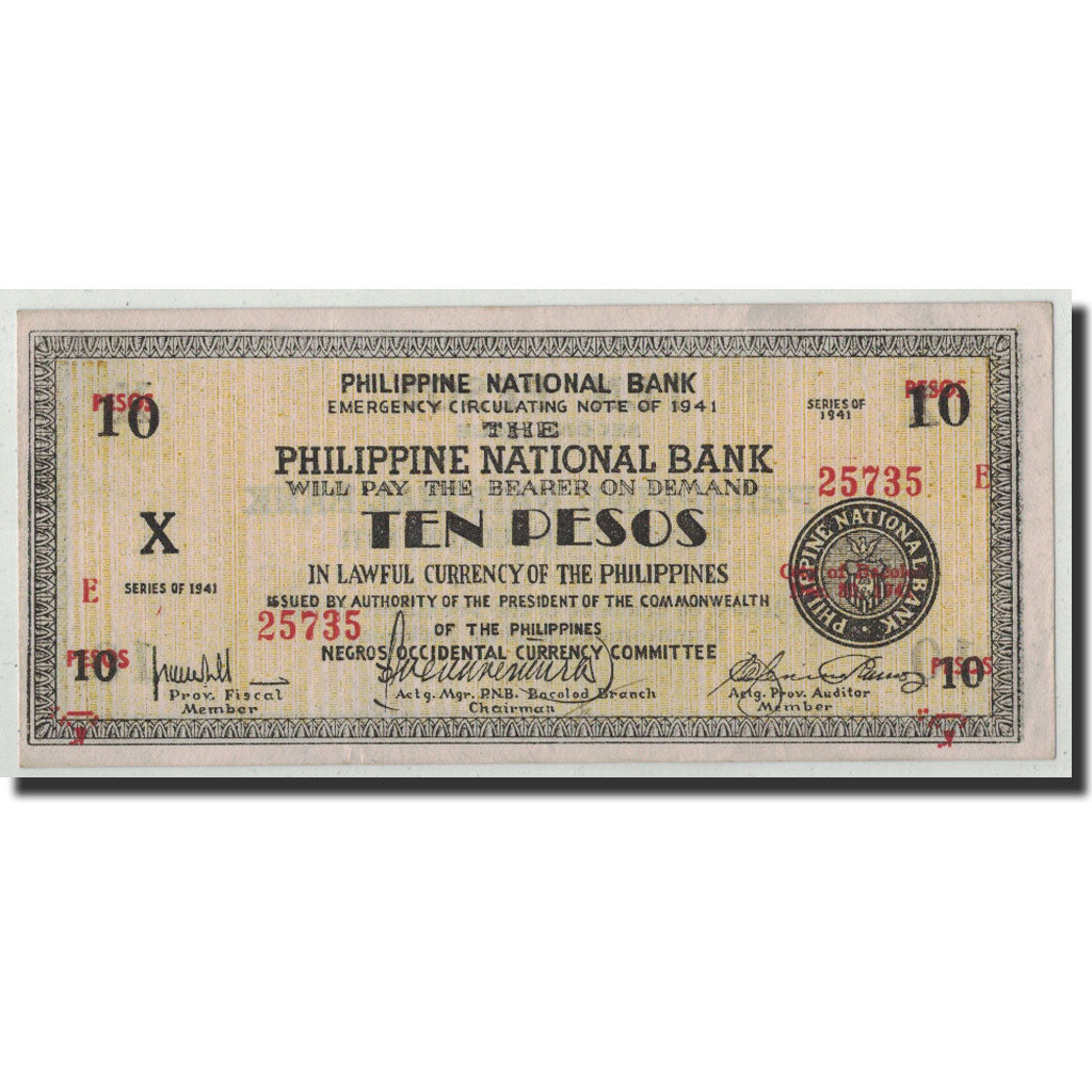 Banknote, Philippines, 10 Pesos, 1941, KM:S627a, UNC(63)
