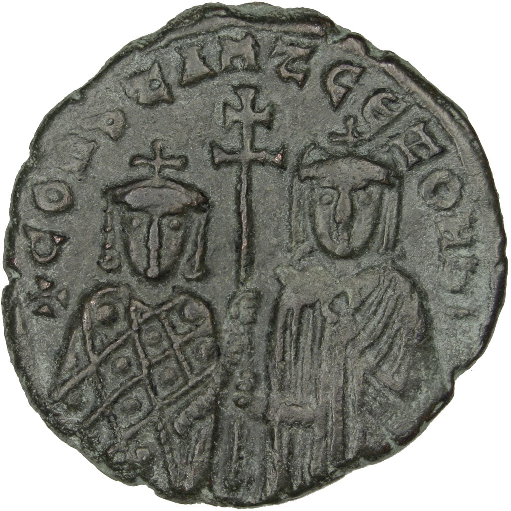 Constantine VII, Porphyrogenitus 913-959, Follis, Constantinople, BB+, Rame