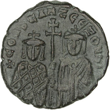 Constantine VII, Porphyrogenitus 913-959, Follis, Constantinople, BB+, Rame
