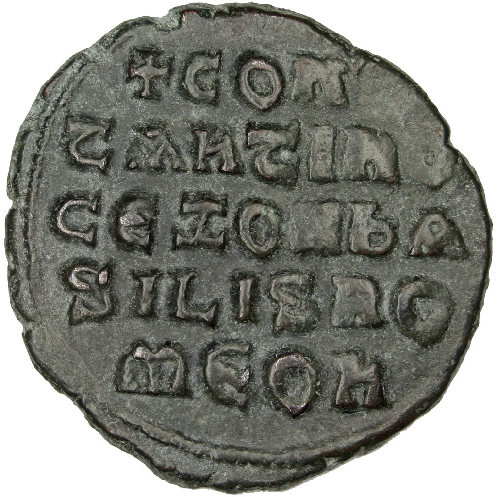 Constantine VII, Porphyrogenitus 913-959, Follis, Constantinople, BB+, Rame