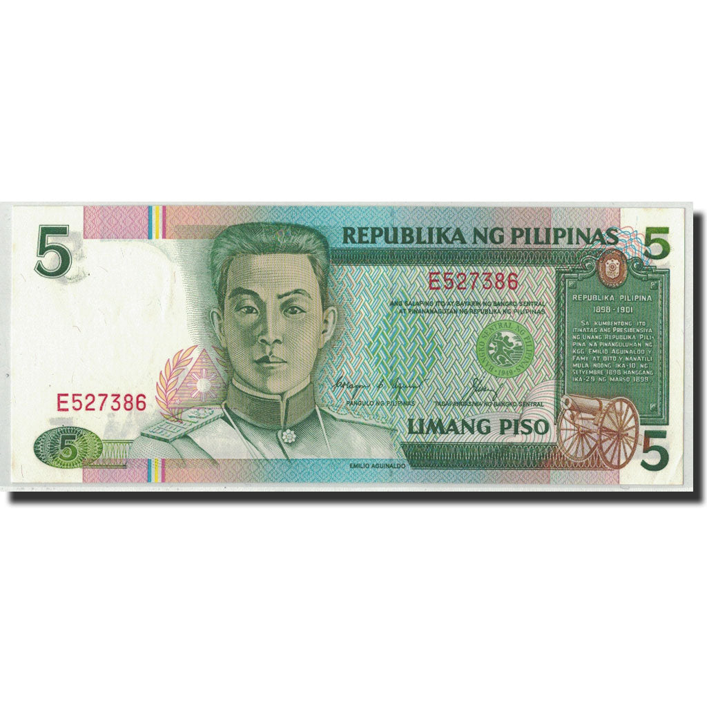 Geldschein, Philippinen, 5 Piso, Undated (1985-94), KM:168d, UNZ