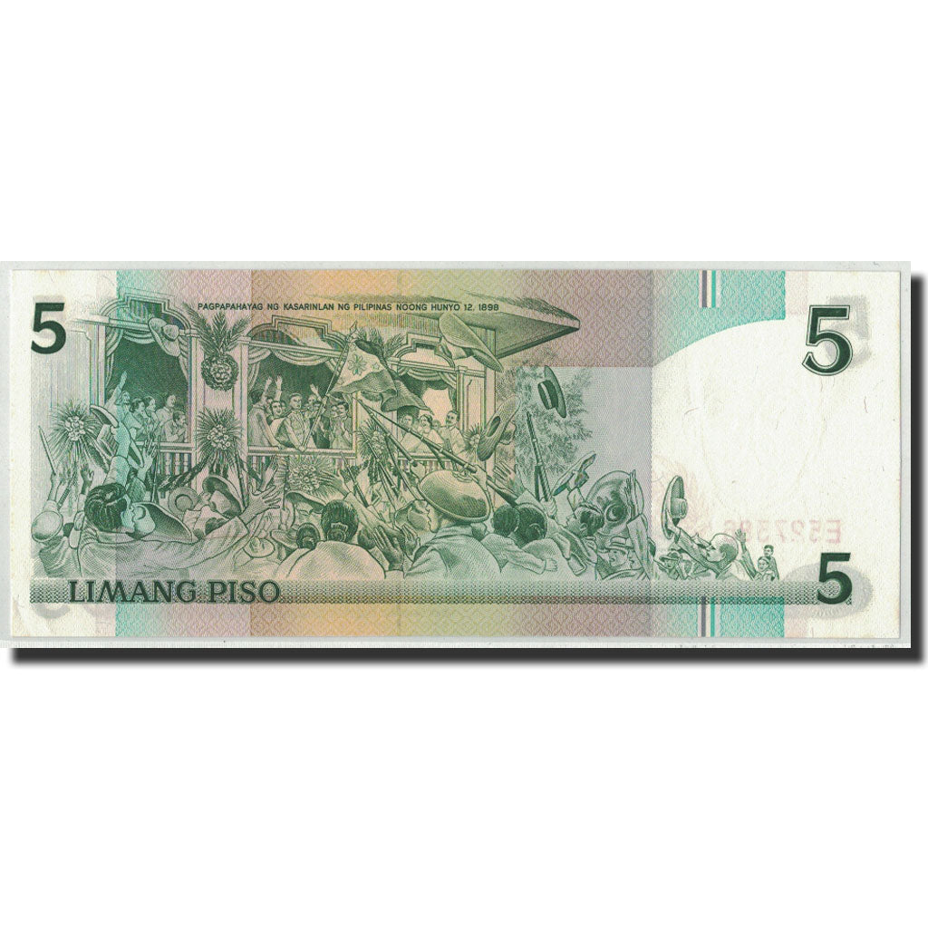 Geldschein, Philippinen, 5 Piso, Undated (1985-94), KM:168d, UNZ