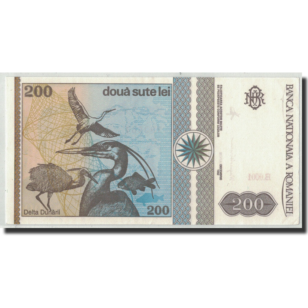Banconote, Romania, 200 Lei, 1992, KM:100a, 12-1992, SPL