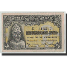 Geldschein, Griechenland, 2 Drachmai, Undated (1918), KM:307, SS+
