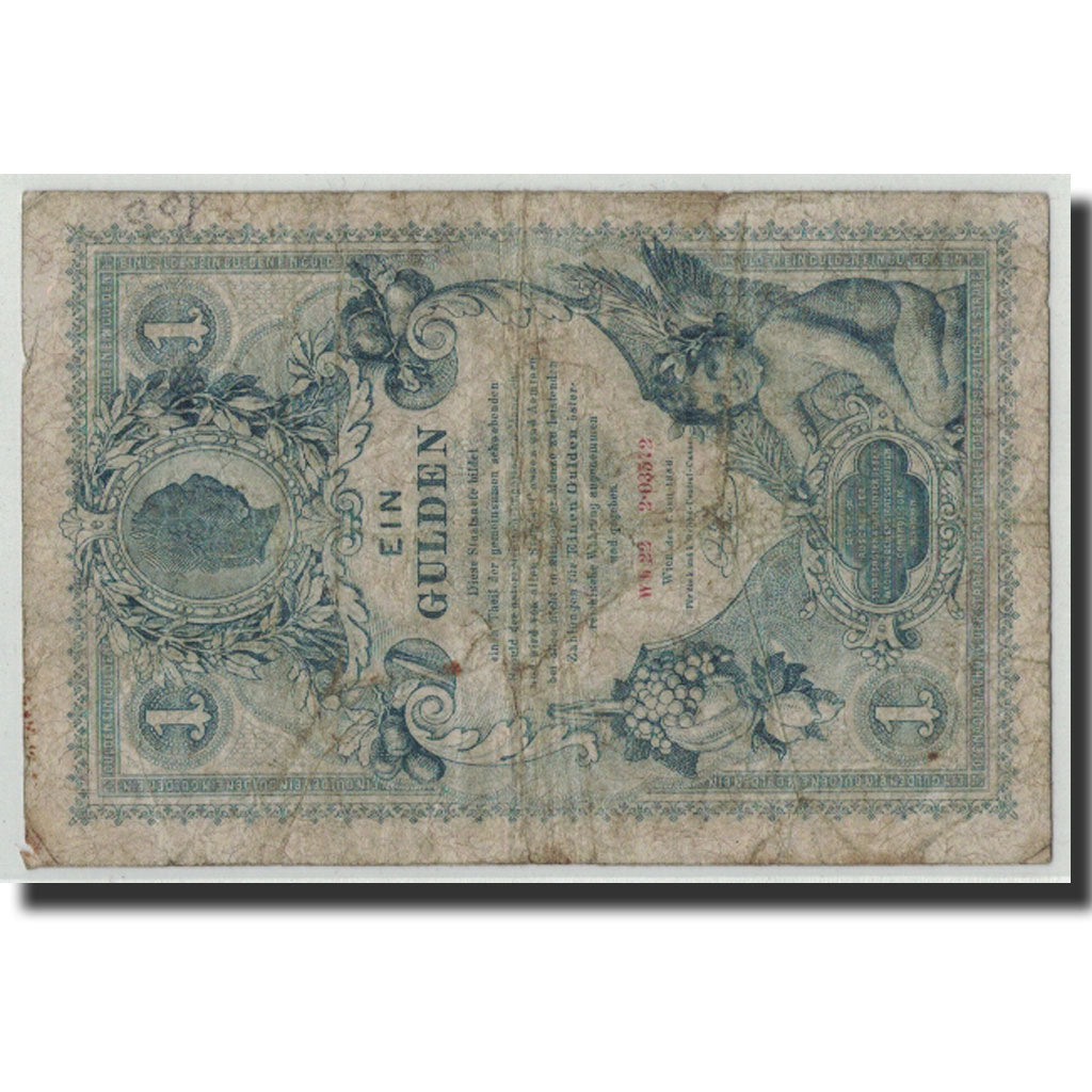 Banknote, Austria, 1 Gulden, 1888, 1888-07-01, KM:A156, VG(8-10)