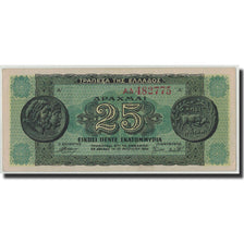Biljet, Griekenland, 25,000,000 Drachmai, 1944, 1944-08-10, KM:130a, SUP