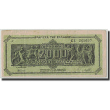 Grecia, 2,000,000,000 Drachmai, 1944, KM:133a, 1944-10-11, MB