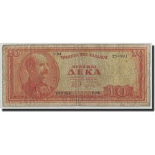 Griechenland, 10 Drachmai, 1955, KM:189b, 1955-03-01, GE+