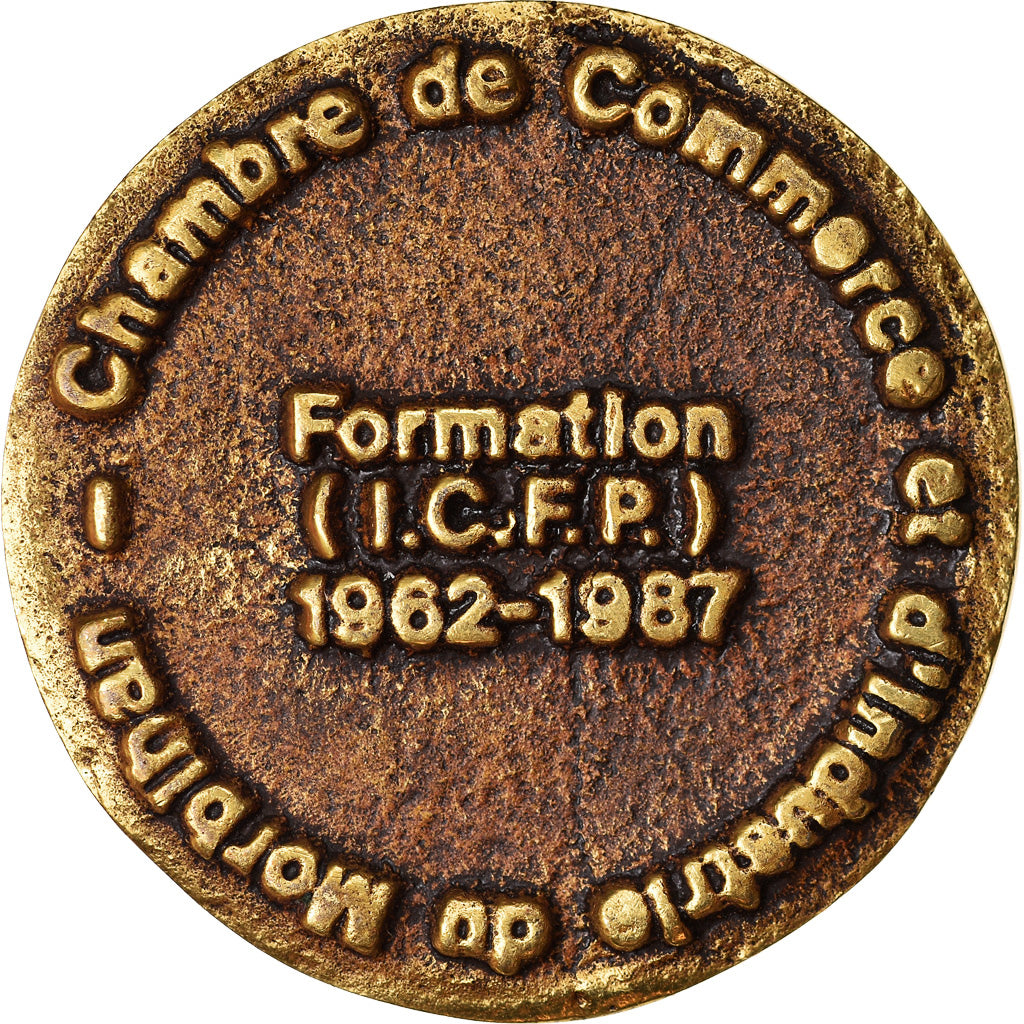 France, Medal, Henri Ducassou, Chambre de Commerce du Morbihan, 1987, EF(40-45)