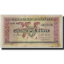 Geldschein, Griechenland, 5 Drachmai, 1941, 1941-06-18, KM:319, SS