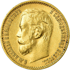 Monnaie, Russie, Nicholas II, 5 Roubles, 1899, St. Petersburg, SUP, Or
