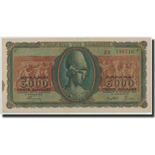Banknote, Greece, 5000 Drachmai, 1943, 1943-07-19, KM:122a, AU(55-58)