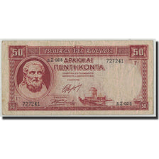 Banknote, Greece, 50 Drachmai, 1941, 1941-01-01, KM:168a, VF(20-25)