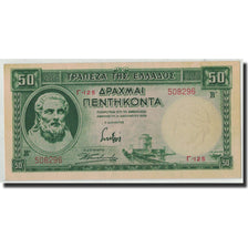 Geldschein, Griechenland, 50 Drachmai, 1939, 1939-01-01, KM:107a, UNZ-