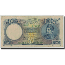 Grecia, 100 Drachmai, Undated (1944), KM:170a, MB