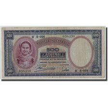 Biljet, Griekenland, 500 Drachmai, 1939, 1939-01-01, KM:109a, B