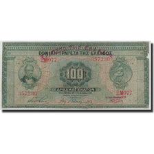 Grecia, 100 Drachmai, 1928, 1927-06-06, KM:98a, D+