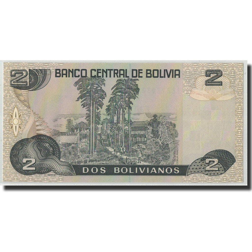 Banconote, Bolivia, 2 Bolivianos, 1986, KM:202b, 1986-11-28, FDS