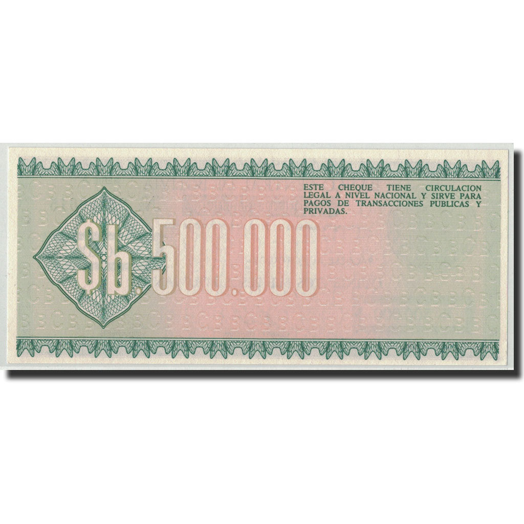Bolivia, 500,000 Pesos Bolivianos, 1984, 1984-06-05, KM:189, UNC(65-70)