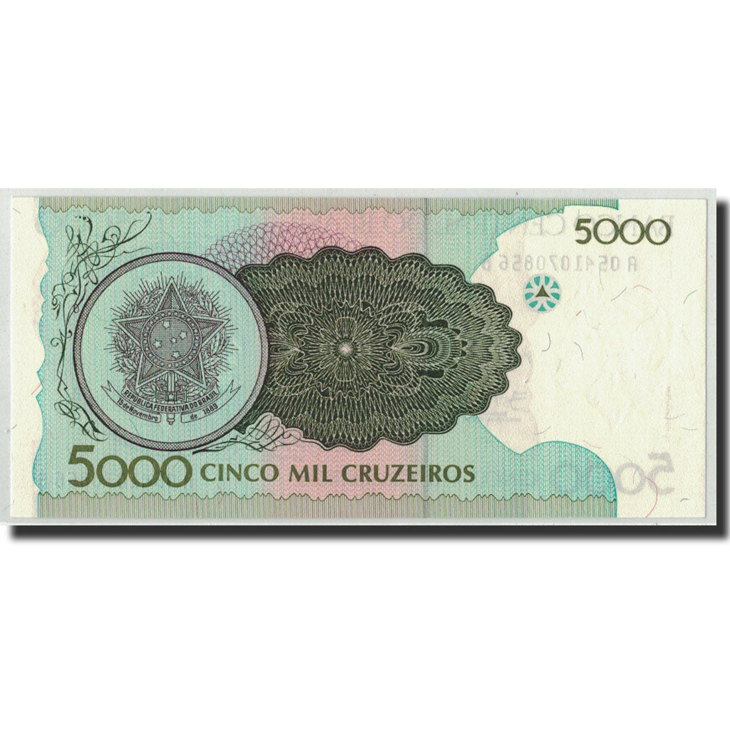 Brasile, 5000 Cruzeiros, Undated (1990), KM:227, FDS