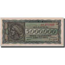 Geldschein, Griechenland, 5,000,000 Drachmai, 1944, 1944-07-20, KM:128a, UNZ-