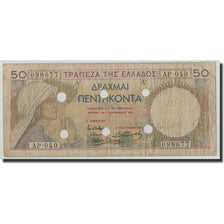 Greece, 50 Drachmai, 1935, 1935-09-01, KM:104a, F(12-15)