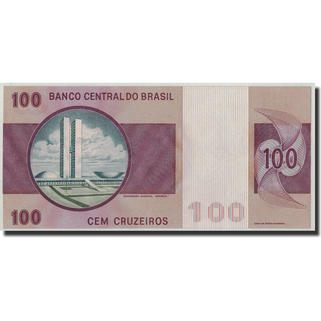 Banknote, Brazil, 100 Cruzeiros, undated (1981), KM:195Ab, UNC(65-70)