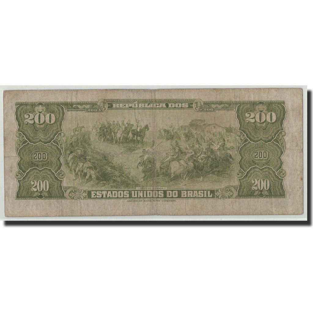 Brazil, 200 Cruzeiros, Undated (1961), KM:171a, F(12-15)