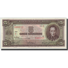 Banknote, Bolivia, 5 Bolivianos, 1945, 1945-12-20, KM:138a, UNC(65-70)