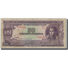 Geldschein, Bolivien, 50 Bolivianos, 1945, 1945-12-20, KM:141, SGE+