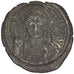Justinian I 527-565, Follis, Constantinople, EF(40-45), Copper, Sear #163, 20.86