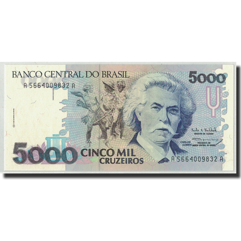 Banknote, Brazil, 5000 Cruzeiros, Undated (1993), KM:232c, UNC(65-70)