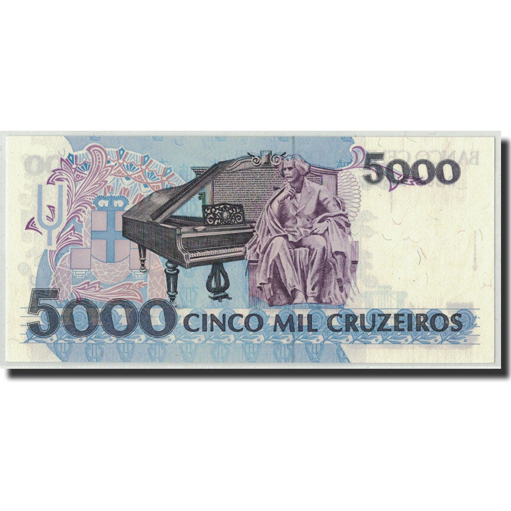 Banknote, Brazil, 5000 Cruzeiros, Undated (1993), KM:232c, UNC(65-70)