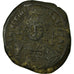 Moneda, Justinian I, Follis, Constantinople, MBC, Cobre, Sear:163