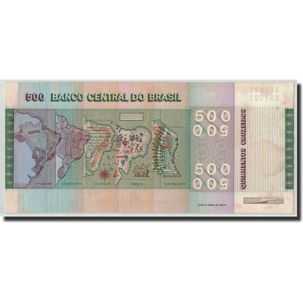 Banconote, Brasile, 500 Cruzeiros, Undated (1980), KM:196Ac, FDS